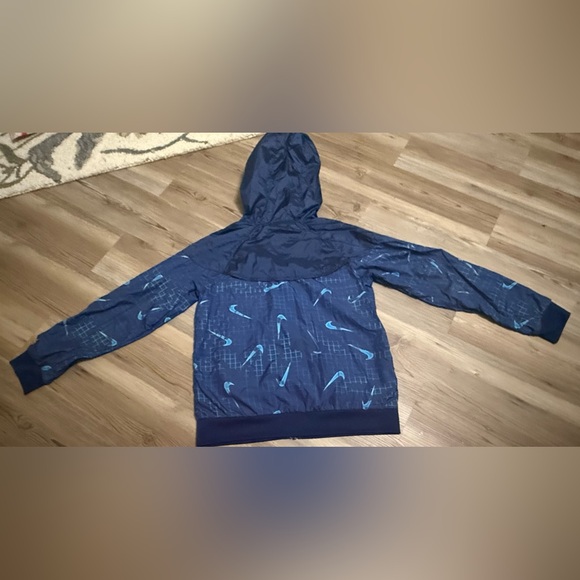 Nike Kids Navy and Light Blue Raincoat LAST CHANCE! - Picture 2 of 6